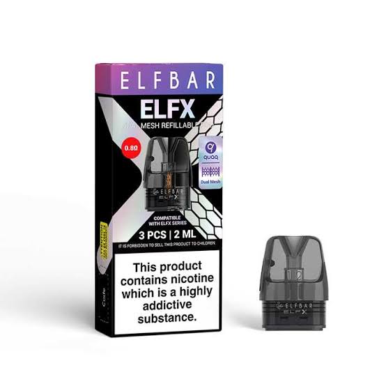 פוד לסיגריה אלקטרונית רב פעמית אלף בר | ELFBAR ELFX POD 0.6