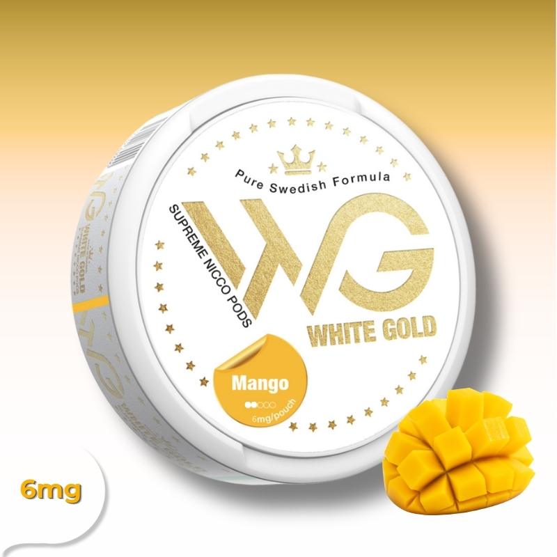 (White Gold – Mango (6mg - פאוץ’ ניקוטין בטעם מנגו טרופי קליל