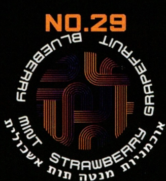 TECHNO NO.29 Blueberry Mint Strawberry Grapefruit – תערובת תה לנרגילה בטעם אוכמניות מנטה אשכוליות תות