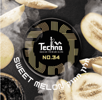TECHNO NO.34 SWEET MELON – תערובת תה לנרגילה בטעם מלון מתוק