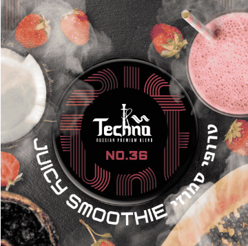 TECHNO NO.36 JUICY SMOOTHIE – תערובת תה לנרגילה בטעם טרופי סמוזי