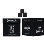 פחם קוקוס גורילה 26.26.26 GORILLA Cube – קרטון 1 ק"ג