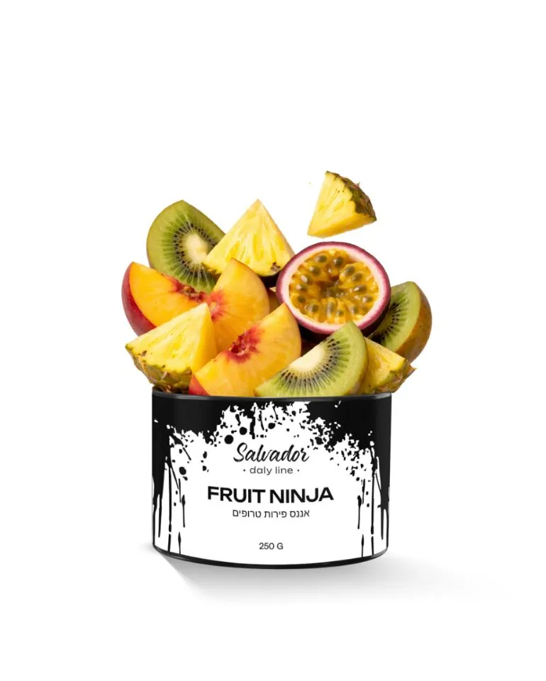 Salvador – Daly Line 250g – Fruit Ninja - תערובת תה לנרגילה בטעם אננס פירות טרופים