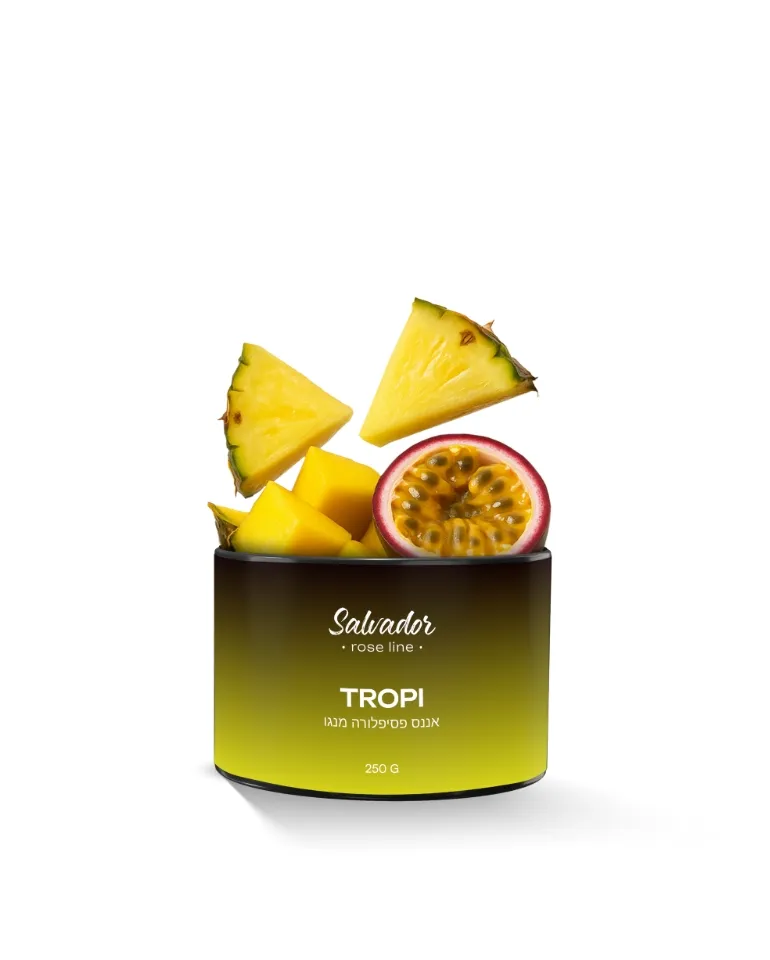Salvador – Rose Line 250g – Tropi - תערובת תה לנרגילה בטעם אננס פסיפלורה מנגו