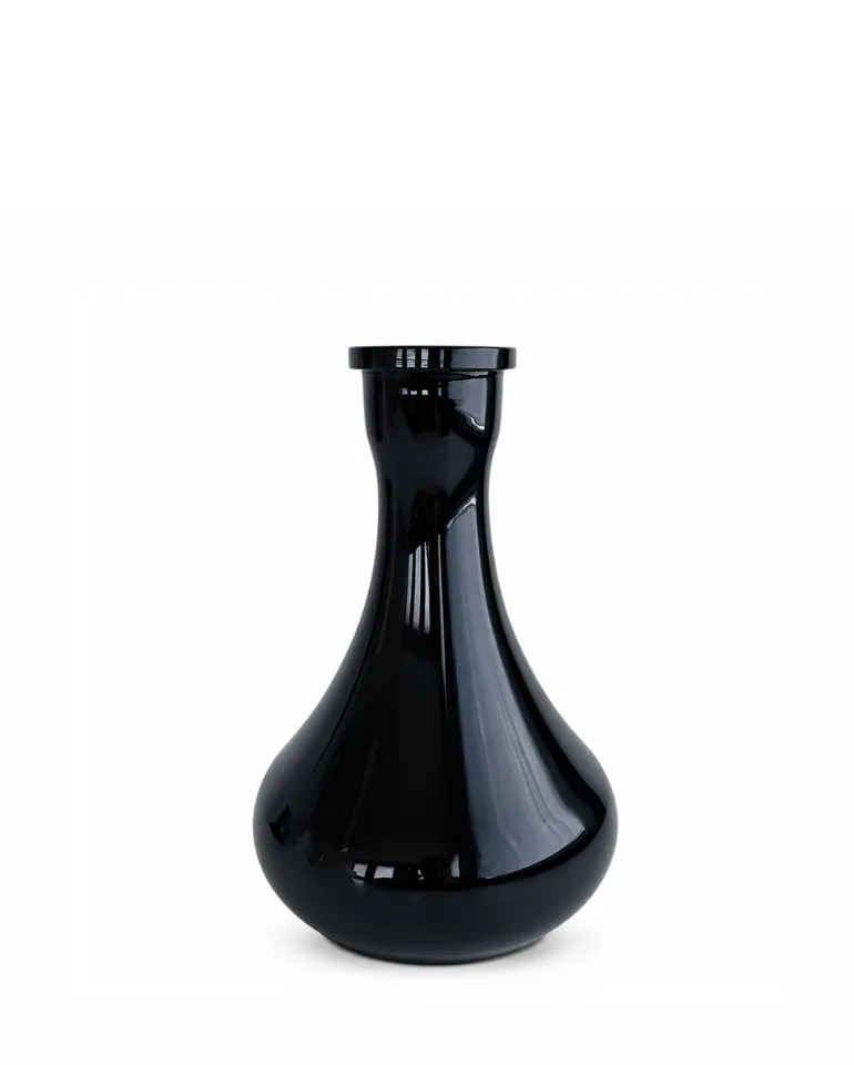 Vessel Glass – Drop Black Gloss Flask