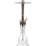 Hoob – Enzo – Walnut Steel + Flask - נרגילה פרמיום