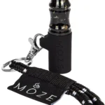Moze Tip Wavy Line - Black Gold Reuseable Mouthtip - פיה רב פעמית לנרגילה