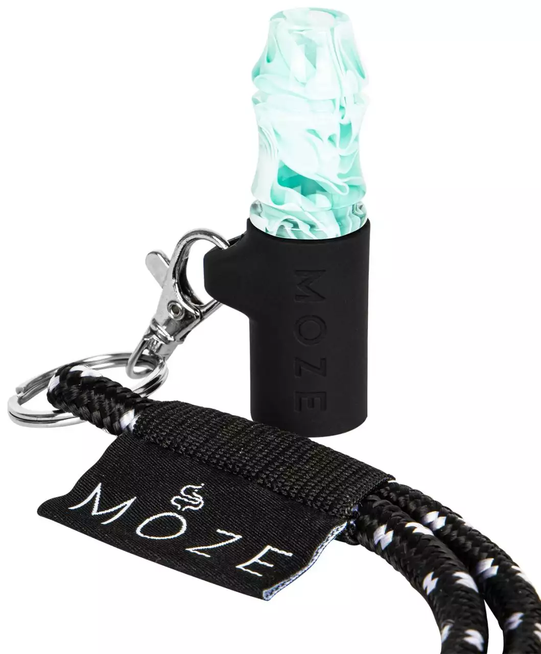 Moze Tip Wavy Line - Mint Reuseable Mouthtip - פיה רב פעמית לנרגילה