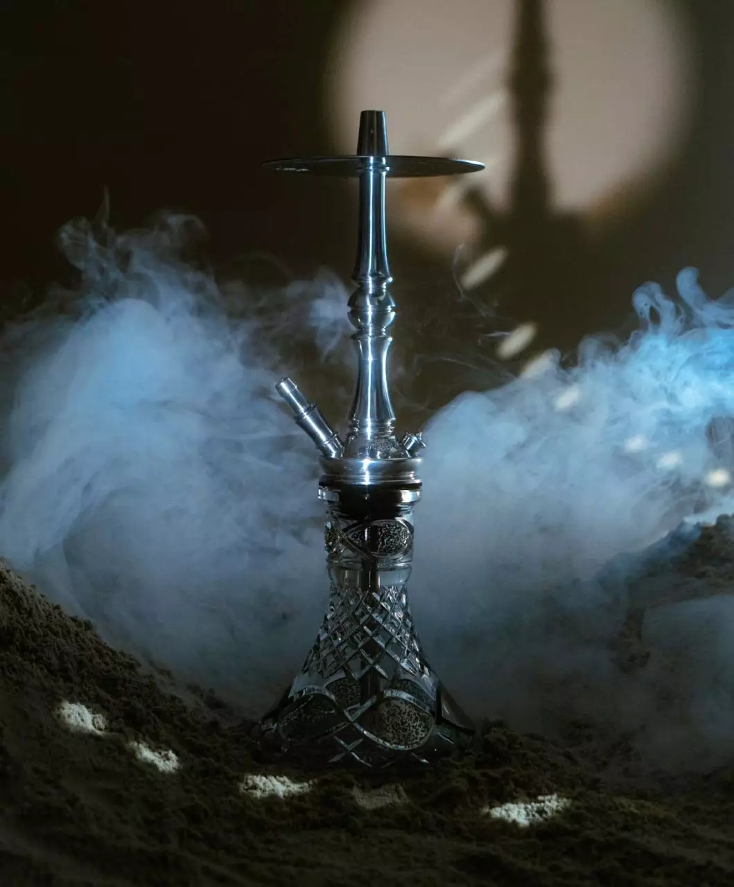 Moze Tradi M - Silver - Caesar Crystal Sahara Hookah - נרגילה פרמיום – תמונה 5