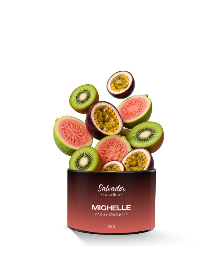 Salvador – Rose Line – 50g – Michelle - תערובת תה לנרגילה בטעם קיווי פסיפלורה גויאבה