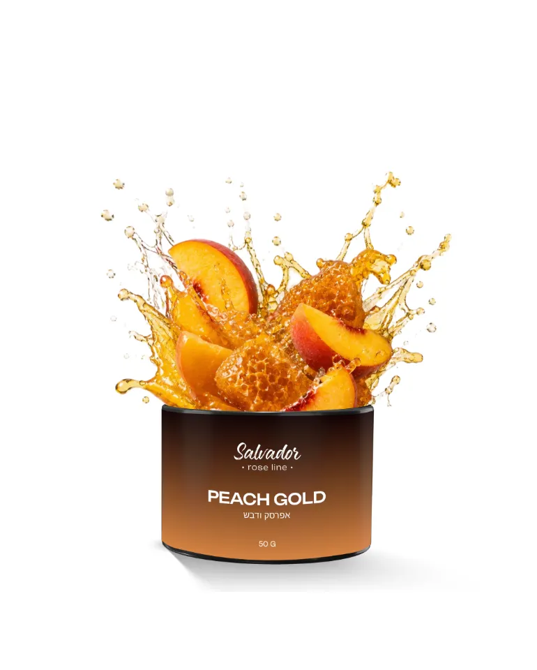 Salvador – Rose Line – 50g – Peach Gold - תערובת תה לנרגילה בטעם אפרסק ודבש
