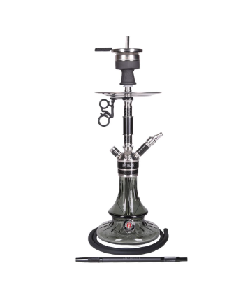 נרגילה פרמיום - AMY Deluxe Carbonica Solid S SS26.02 TGD-BK-BK