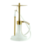 נרגילה פרימיום - ODUMAN - INFINITY – GOLD BODY + WHITE GLASS