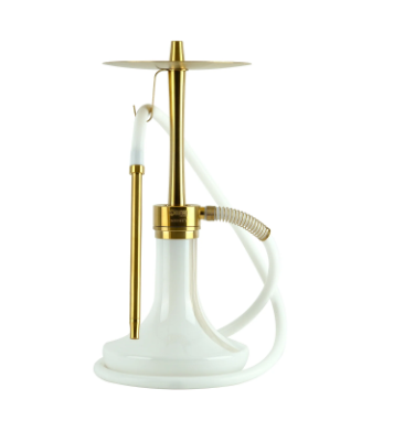 נרגילה פרימיום - ODUMAN - INFINITY – GOLD BODY + WHITE GLASS