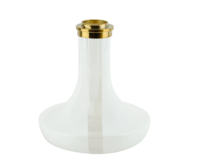 נרגילה פרימיום - ODUMAN - INFINITY – GOLD BODY + WHITE GLASS – תמונה 6