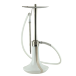 נרגילה פרימיום - ODUMAN - COSMO – SILVER BODY + WHITE GLASS