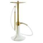 נרגילה פרימיום - ODUMAN - COSMO – GOLD BODY + WHITE GLASS