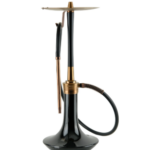 נרגילה פרימיום - ODUMAN - COSMO – BRONZE BLACK BODY + BLACK GLASS