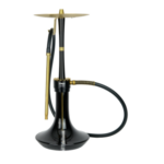 נרגילה פרימיום - ODUMAN - ARTEMIS – BLACK GOLD BODY + BLACK GLASS