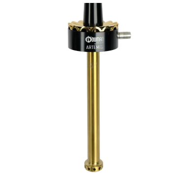 נרגילה פרימיום - ODUMAN - ARTEMIS – BLACK GOLD BODY + BLACK GLASS – תמונה 3