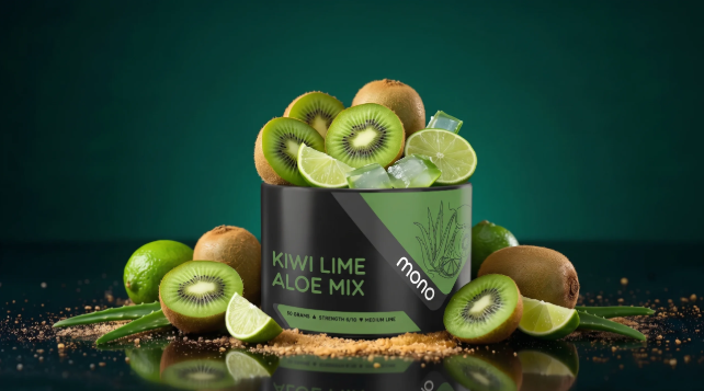 Mono 60g – N64 KIWI LIME ALOE MIX - תערובת תה לנרגילה בטעם קיווי ליים אלוורה