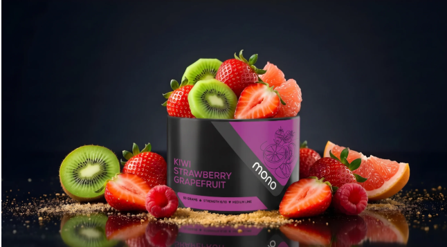 Mono 60g – N69 KIWI STRAWBERRY GRAPEFRUIT - תערובת תה לנרגילה בטעם קיווי תות אשכולית ( רוקטמן )