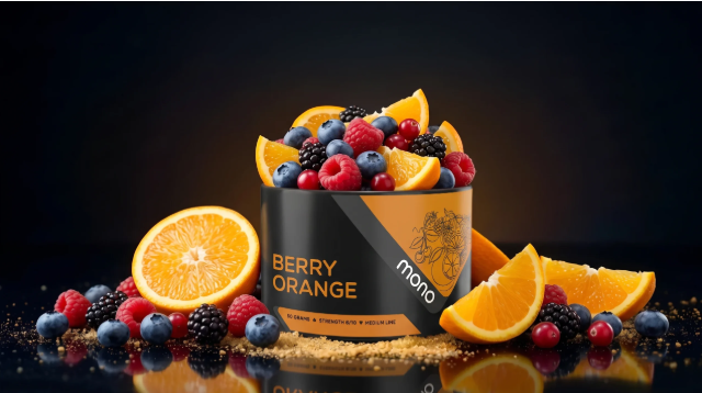 Mono 60g – N70 BERRY ORANGE - תערובת תה לנרגילה בטעם פירות יער תפוז